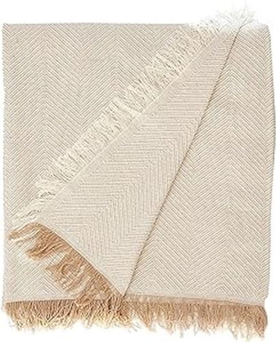 Martina Home, Espiga, Bettüberwurf, Mehrzweck/Plaid 180 x 260 cm Beige (Crudo Beige)