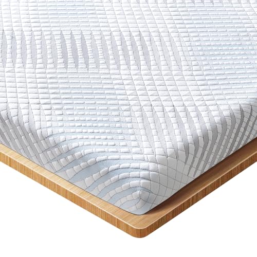 Eseren Gel Topper 90x200cm, 7cm Höhe Memory Foam Matratzen Topper mit Abnehmbarem und Waschbarem Bezug, Öko-TEX® Zertifiziert, 2in1 Härtegrade H2&H3 Topper für Boxspringbett Wohnwagen Schlafsofa