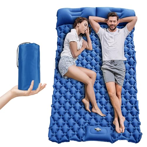 Gute Camping Isomatte 2 Personen Outdoor,Luftmatratze Camping,Isomatte Ultraleich,Aufblasbare Camping Matratze für Wandern,Strand und Zelt,200x120 cm