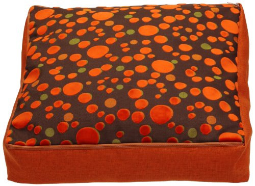 Sauermilch 1303606015039 Curl Bodenkissen eckig, 60 x 60 x 15 cm, orange