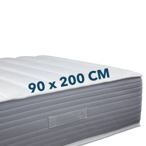 Ortho-Relax Boxspring Feeling Matratze 90x200cm, 30cm hoch, Wendematratze H2 & H3 mit Sommer und Winterseite, 100 Nächte Probeschlafen, Matratze für Boxspringbett, Memory-Effekt, Öko-Tex 100