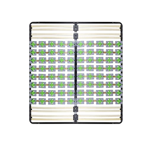 i-flair Tellerlattenrost 140x200 cm, Lattenrahmen Ergo IF56 mit Tellerfedern - für alle Matratzen und Betten geeignet