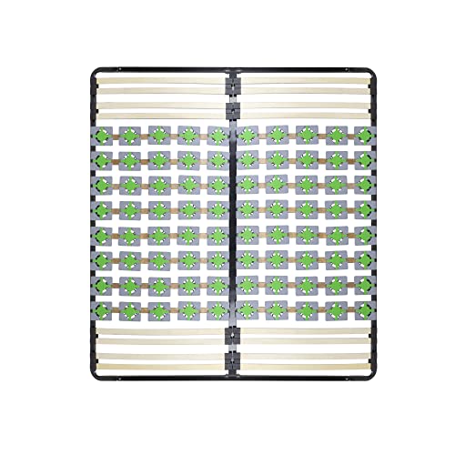 i-flair Tellerlattenrost 160x200 cm, Lattenrahmen Ergo IF56 mit Tellerfedern - für alle Matratzen und Betten geeignet