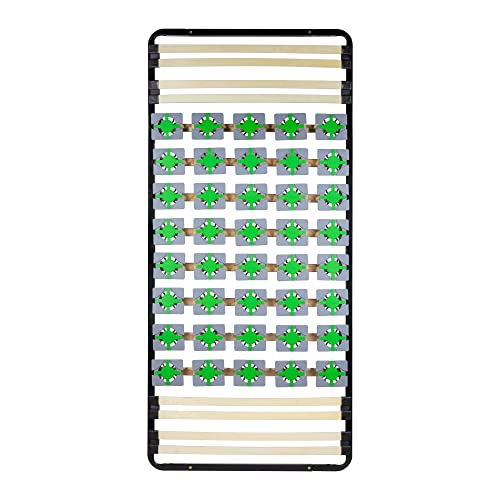 i-flair Tellerlattenrost 90x200 cm, Lattenrahmen Ergo IF56 mit Tellerfedern - für alle Matratzen und Betten geeignet