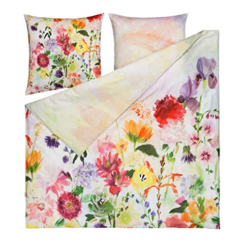 ESTELLA Mako-Satin Bettwäsche Garden Multicolor 1 Bettbezug 155 x 220 cm + 1 Kissenbezug 80 x 80 cm