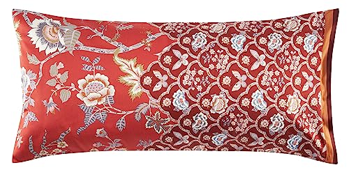 Bassetti Vicenza Kissenhülle zu Bettwäsche aus 100% Baumwollsatin in der Farbe Rot R1, Maße: 40x80 cm - 9325882