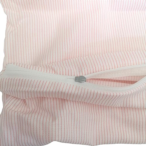Generisch Seitenschläferkissen Bezug 40x145 cm Stillkissen Kissenbezug Kissenhülle 100% Baumwolle mit Reißverschluss Made in Germany (Rosa)