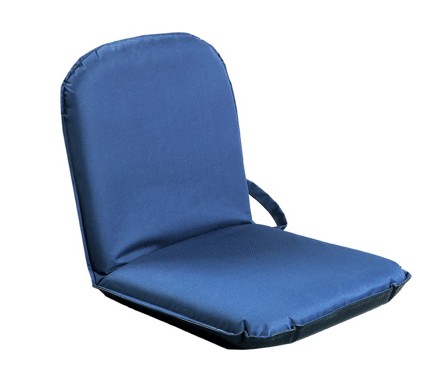SITZFIX®, Bodensitzkissen, Bodenstuhl, Bodensitz Indoor/Outdoor mit Verstellbarer Rückenlehne blau von Bungarten