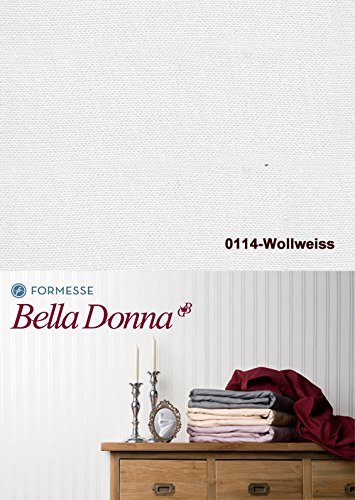Bella Donna Jersey Spannbettlaken 1B Qualität 180/200 - 200/220cm - Wollweiss (0114)