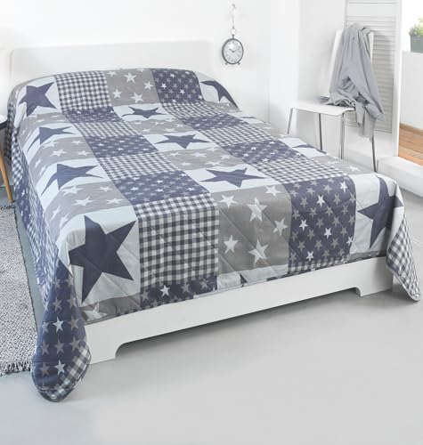 MALIKA® Tagesdecke 220x240 für Betten Überwurfdecke Bettüberwurf Tagesdecke Bett Sofaüberwurf, Größe:220x240 cm, Designe:Design 2