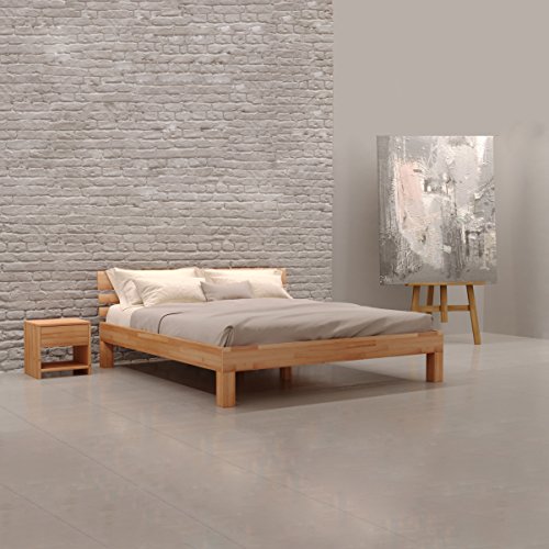 Krok Wood Massivholzbett Julia in Buche 200x220 cm