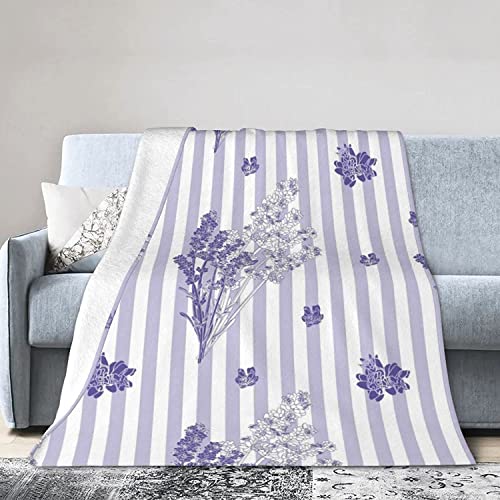 Lila Kuscheldecke Flauschig Decke 220x240cm, Blume Fleecedecke Weich Sofadecke Warm Bettdecke Decken Wohndecke Tagesdecke Sofaüberwurf Schlafdecke Couchdecke Bettüberwurf