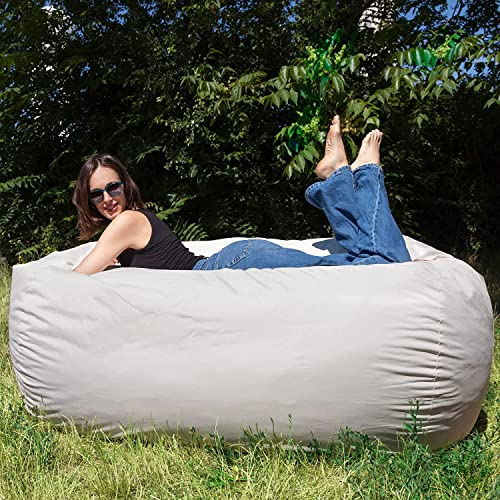 Charlie & Finn Der größte Sitzsack Europas! 1500 L Outdoor wasserfest Bean Bag - Schaumstoff Füllung Sessel für Kinder & Erwachsene - XXL Sitzkissen waschbarer Bezug in Sandfarben