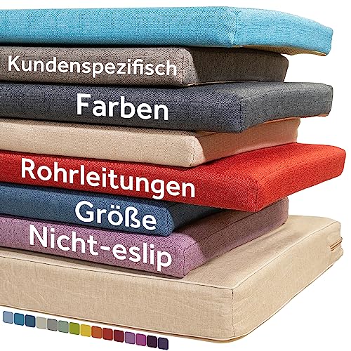 Beyond Your Thoughts Benutzerdefinierte Bankkissen Sitzkissen Bankauflage Gartenbankkissen Polsterauflage Benutzerdefinierte Größe Waschbar Abnehmbarem Rutschfestes, 3 cm Dickes