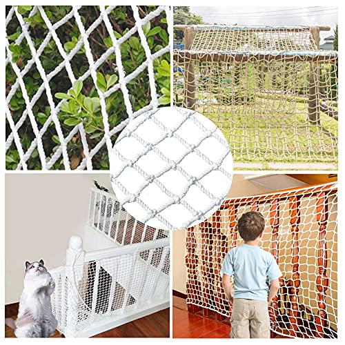 FIYSON Sicherheitsnetz für Kinder,Balkon Katzennetz 5cm mesh,Treppen Schutznetz Sicherheitsnetz für Kinder Haustier Katzennetz Anti-Fall Verschleißfest Schutznetz,für Balkon &Treppengeländer (1.5x3m)