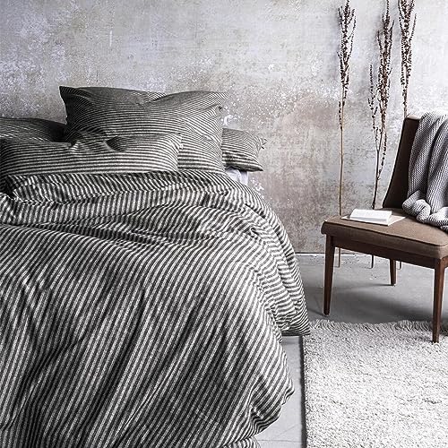 Irisette Premium Flausch-Cotton Bettwäsche Mink 8872 grau, 1 Bettbezug 135 x 200 cm + 1 Kissenbezug 80 x 80 cm