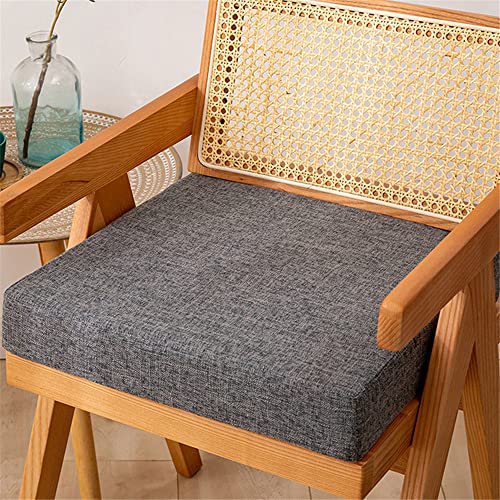 FANSU Sitzerhiohung, Sitzkissen Memory Foam Bequeme Bürostuhl Stuhlkissen für Esstisch Stühle/Rollstuhl/Gartenstühle/Sofa Rücken Sitzkissen (50X50x5cm,Grau)