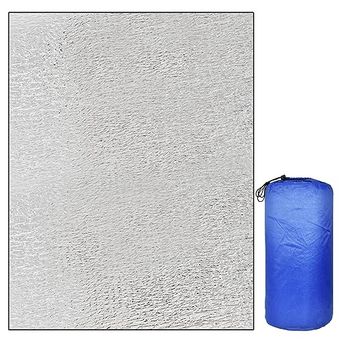 Naapesi Alu Isomatte Schaummatten 150 x 200cm Schlafmatte für Camping Faltbare Zeltmatte Bodenmatte Thermomatte Isoliermatte Isolierdecke Matte aus Aluminiumfolie Ultraleicht