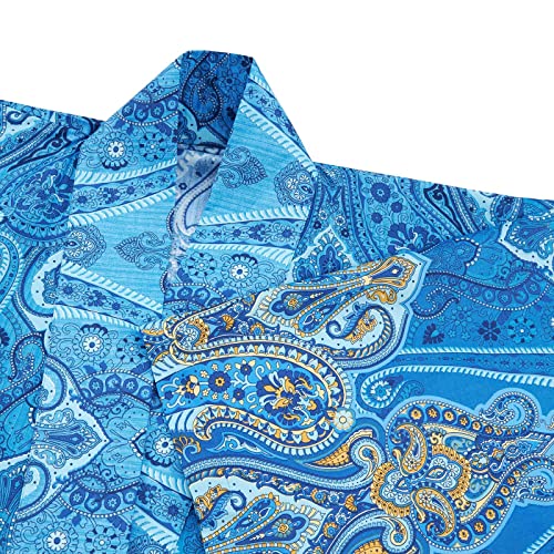 Bassetti RAGUSA Kimono, Baumwolle, BLAU, S-M